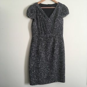 David Meister | Tweed Cap Sleeve Sheath Dress 10